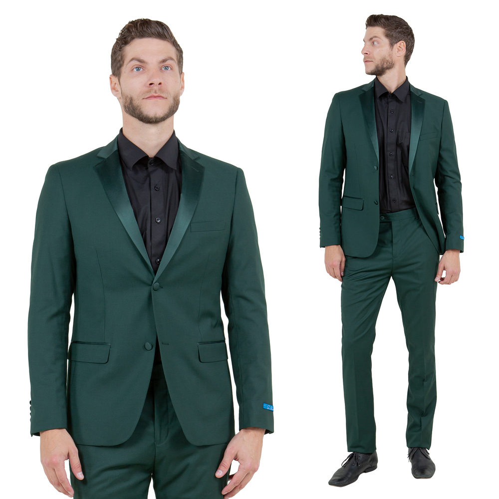 Hybrid Fit 2pc Notch Lapel Tuxedo by Sean Alexander, Green